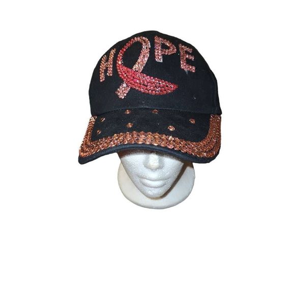Black Bling Pink Hope Breast Cancer Awareness
Cancer Survivor Baseball Hat Cap - Picture 2 of 11